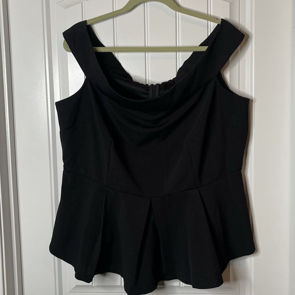 Eloquii Off the Shoulder Peplum Top